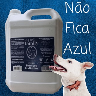 "Shampoo Clareador Óptico 5L para cães e gatos – ilumina e realça a cor dos pelos claros e brancos, proporcionando um brilho radiante."